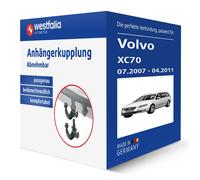 Westfalia Anhängerkupplung abnehmbar Kugelstange von unten gesteckt - VOLVO XC70 II