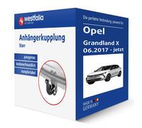 Neue starre Westfalia Anhängerkupplung für Opel Grandland X 06.2017-jetzt NEU
