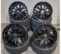Damina Performance DM08 black 8.5x19" ET35 LK5 112 ML 66.6 Alufelgen 19 Zoll