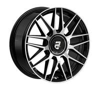 2DRV WH43 Schwarz Hochglanzpoliert Alufelge 20 Zoll ET40 5x112 ML66,6