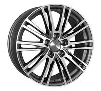 2DRV WH18 Daytona Grau Hochglanzpoliert Alufelge 18 Zoll ET35 5x112 ML66,6