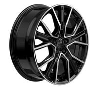 2DRV WH34 Schwarz Hochglanzpoliert Alufelge 19 Zoll ET30 5x112 ML66,6