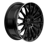 2DRV WH39 Schwarz Glänzend Lackiert Hochgl. Felgenbett Alufelge 22 Zoll ET35 5x114,3 ML72,6
