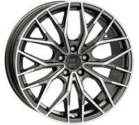 WHEELWORLD WH37 Alufelgen Satz Dark Gunmetal Hochglanzpoliert 8,5x19 ET26 LK5 1