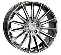 WHEELWORLD WH39 Alufelgen Satz Dark Gunmetal Hochglanzpoliert 8,5x19 ET35 LK5 1