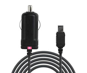 Wicked Chili KFZ Ladekabel mit integrierter TMC Antenne für Becker Ready Navigationsgeräte mit MINI-USB Anschluss, 100 cm, schwarz