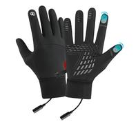 Wiederaufladbare beheizte Arbeitshandschuhe - wasserdichte winddichte Thermo-Handwärmer, Touchscreen-rutschfester Griff, elektrische Heizung, Winterfäustlinge, für Männer und Frauen, Motorrad