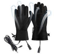 Wiederaufladbare Thermo-Handschuhe, wasserdicht, elektrisch | Warmer Touchscreen, USB-Heizung, winddicht, zum Skifahren, Radfahren, Bergsteigen
