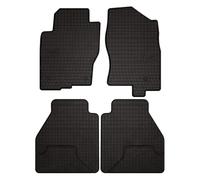 Wielganizator SolidPRO Gummimatten passend für Nissan Navara III D40 FL (2010-2014) | Qualität: Premium - Genaue Passform, rutschfest 4-teilig Fußmatten- Schwarz