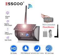 WIFI Solar Rückfahrkamera Kabellos Funk Für iPhone Android Phone Auto LKW Van RV