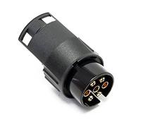 Wiltec Anhänger Adapter 7 auf 13 polig 12V, Kunststoff Adapter für PKW Anhänger, Anhängerkupplung Steckanschluss, Anhängersteckdose