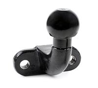 Wiltec Anhängerkupplung mit 50 mm Kugelkopf, 3,5 t Zugkraft, Anhängevorrichtung aus Gussstahl für Pkw LKW Traktor, 2 Loch Anschraubplatte