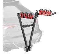 Wiltec Fahrradträger Anhängerkupplung für 3 Fahrräder, Fahrradträger für Auto Stahl, Fahrradhalterung bis 45 kg, Fahrrad Träger mit sicherer Fixierung