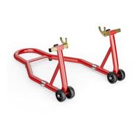 Wiltec Motorradständer hinten für 200-340 mm Reifen, 370 x 325 mm, als Montagehilfe aus Stahl für Hinterrad, Motorradheber bis 450 kg