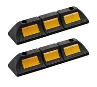 Wiltec Radstopper 47,5x12x8cm 2x Einparkhilfe Gummi Anfahrschutz Garagenstopper