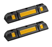 Wiltec Radstopper 60x12x8cm 2x Einparkhilfe Gummi Anfahrschutz Parkhilfe Garage
