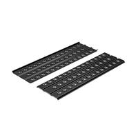 Wiltec Sandbleche 2 Stück 150 x 45 cm Sandboards aus Aluminium Anfahrhilfe für Autos, leichte Wohnmobile und Offroad Fahrzeuge Traktionshilfe