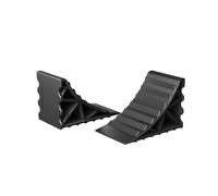 Wiltec Unterlegkeile für Anhänger 2 Stück bis 2 t, Bremskeile Wohnmobil 14,8 x 8,9 x 9,8 cm, Unterlegkeile Auto rutschfest aus HDPE für Pkw und Wohnwagen