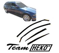DBM11122 BMW 3er E46 5 türer Kombi 1998-2005 HEKO Windabweiser dunkel 4-tlg Satz