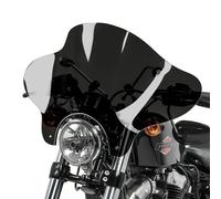 Windschild Batwing mit 4-Punkt-Fixierung für Custom Bikes dunkel getönt