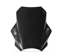 Windschild Motorrad Für Kawasaki Für Eliminator 500 Für W800 Für EN500 Für W650 Für VN800 Zephyr 550 750 Motorräder Windschutzscheibenabdeckungen Motorrad Einstellbar Moto Windschild(Schwarz)