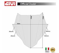 Givi 1176a Kawasaki Z 900/honda Cb 500 F One Size Smoked (Herstellerartikelnummer: 1176A)