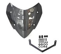 Windschutzscheibe Motorrad-Sport-Windschutzscheibe, Windschutzscheiben-Visier Für Yamaha Tricity 300, Tricity300, Windschutzscheiben-Deflektoren, Zubehör Windabweiser(Kohlenstoff)