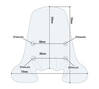 Givi 1117AG Windschild Airstar mit Kantenschutz, Transparent