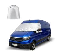 Windschutzscheiben Abdeckung für VW Crafter 2018-2024, Luxuriöse Verdickung Silber Farbene Frontscheibenabdeckung, Externe Sonnenschutz Thermomatten Blackout Anti-UV/thermische/Staub