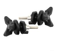 Windschutzscheiben-Einstellschraube für BMW R1200GS 2004-2017, schwarzes ABS-Montagezubehör-Set, direkte Ersatzteile (2 Stück)