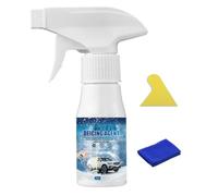 Windschutzscheiben-Eisentferner - 60-ml-Auto-Enteisungsspray-Set mit Handtuch und, schnell wirkendes Winter-Autowerkzeug für Schnee, perfekt für LKWs, Autos und kalte Wetterbedingungen