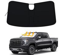 Windschutzscheiben-Sonnenschutz für 23-24 Chevy Silverado/GMC Sierra 1500, 24 Silverado/Sierra 2500HD 3500 HD, 22-24 Silverado/Sierra Refreshed Modelle, Frontscheiben-Sonnenblende blockiert