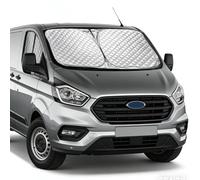 Windschutzscheiben-Sonnenschutz-Set für Ford Transit Custom, Faltbarer Stahlring Frontscheibenabdeckung und magnetischer Seitenfenster-Sonnenschutz passt für 2012-2022 Transit Custom Tourneo Custom
