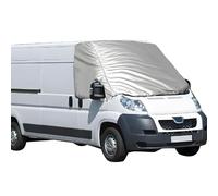Windschutzscheibenabdeckung für FIAT Ducato 2006-2024, Silber, faltbar, Anti-Frost-, UV-, Schnee-EIS-Verdunkelung, wasserdicht, Externe thermische Windschutzscheibenabdeckung