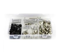 Windschutzscheibenverkleidungsschrauben Verkleidungsschrauben-Set Für VFR750 VFR 750 (1990-1997), Schrauben, Muttern Und Zubehör Für Die Windschutzscheibe(Silber)