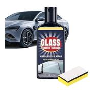 Windshield Kit, Scratch Removal Solution, Oil Film Cleaning Fluid with Easy Apply Sponge, Glass Enhancer Liquid, Auto Detailing Formula with Streak Free Finish, Car Maintenance for Window