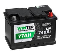 Winter Autobatterie 12V 77Ah 740A/EN ersetzt 68AH 70AH 72AH 74AH 75AH 80AH