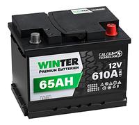 WINTER Premium Autobatterie 12V 65Ah 610A/EN Batterie statt 55Ah 56Ah 60Ah 61Ah 62Ah 63Ah 64Ah