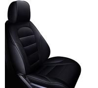 WINVOX Für Skoda Für Octavia 2 Für Fabia Echtleder-Autositzbezüge Für Superb 3 Für Karoq Für Kodiaq Für Rapid 2017 Für Spaceback Für Yeti Sitzbezüge Sitzbezug(Color:Schwarz,Größe:One Size)