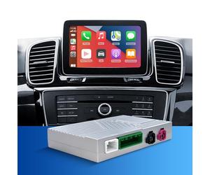 Wireless CarPlay & Android Auto Retrofit Kit Decoder für Mercedes 2014-2017 | Plug & Play Carplay Adapter für Benz NTG 5.0/5.1 COMAND System für OEM Screen mit SWC WLAN Bluetooth Siri GPS Navi
