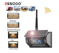 Wireless Funk Kabellos Autokamera Solar 1080P Rückfahrkamera Für Android Phone