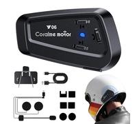 Wireless Headset, Motorradhelm | Geräuschunterdrückung von | Kabellose Gegensprechanlage IPX6, beleuchteter Lautsprecher für Mountainbike, Offroad-Fahrrad, Integralhut