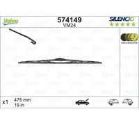 VALEO Wischblatt SILENCIO CONVENTIONAL SINGLE 574149 für MINI TOYOTA ABARTH NISSAN