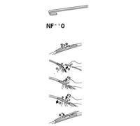 Wischblatt Scheibenwischer NEOFORM TRICO NF650 für OPEL MOVANO X62 Bus CDTI FWD