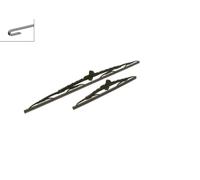 BOSCH Scheibenwischer Set Wischerblätter Set Vorne Länge 1: 600mm Länge 2: 340mm Kompatibel mit FORD KA RU8 Standard 3 397 010 270
