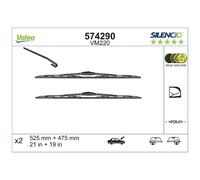 Wischblatt Set für Skoda Fabia 1 6Y2 6Y3 6Y5 Octavia 1U2 vorne Valeo 23806448