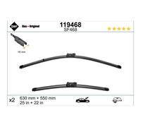 Wischblatt SWF 119468 DAS ORIGINAL SET für SEAT SKODA VW, vorne