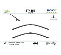 Valeo Silencio Set mit 2 Flachbalkenwischern VF315 - Vorne - 600 mm / 600 mm - Originalersatz - 574351