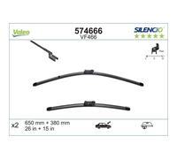 Wischblatt VALEO Silencio Xtrm VF466, 650/380mm, Vorne, 2 Stück