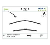 Wischblatt VALEO Silencio VF914, 680/425mm, Vorne, 2 Stück